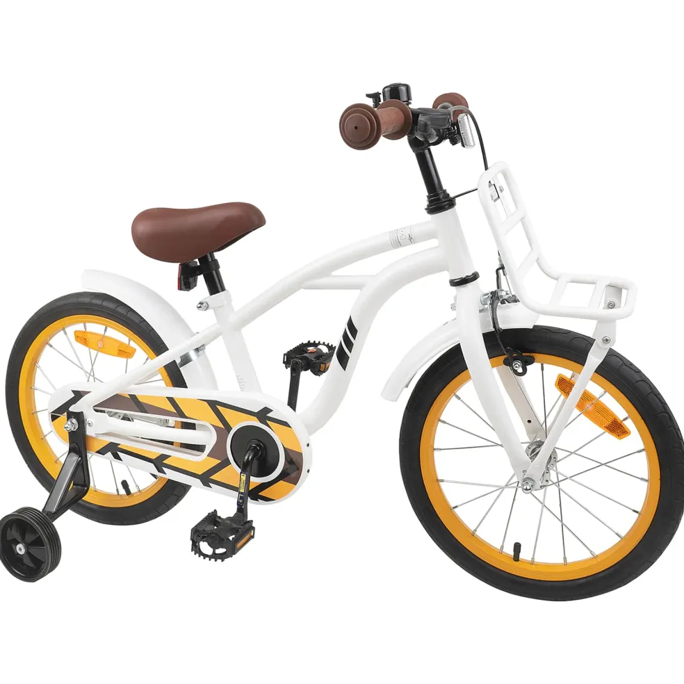 vidaXL Kinderfiets 16 Inch voor 4-6 jaar oud Wit