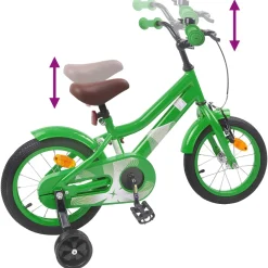 vidaXL Kinderfiets 12 Inch voor 2-4 jaar oud Groen