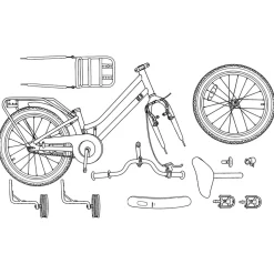 vidaXL Kinderfiets 12 Inch voor 2-4 jaar oud Lichtblauw