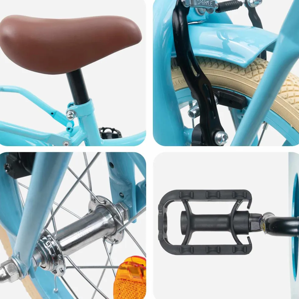 vidaXL Kinderfiets 12 Inch voor 2-4 jaar oud Lichtblauw