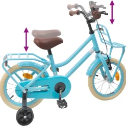 vidaXL Kinderfiets 12 Inch voor 2-4 jaar oud Lichtblauw