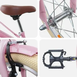 vidaXL Kinderfiets 24 Inch voor 8-12 jaar oud Lichtroze
