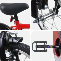 vidaXL Kinderfiets 12 Inch voor 2-4 jaar oud Rood