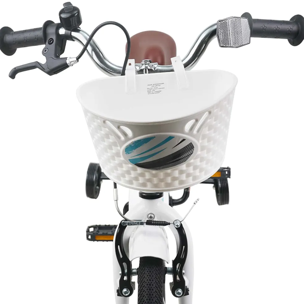 vidaXL Kinderfiets 12 Inch voor 2-4 jaar oud Wit