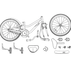 vidaXL Kinderfiets 18 Inch voor 5-7 jaar Lichtroze
