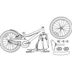vidaXL Kinderfiets 18 Inch voor 5-7 jaar Lichtroze