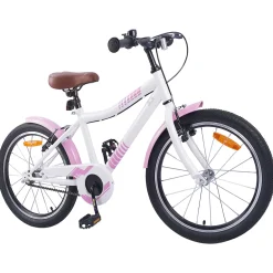 vidaXL Kinderfiets 18 Inch voor 5-7 jaar Lichtroze