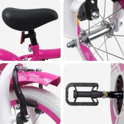 vidaXL Kinderfiets 12 Inch voor 2-4 jaar oud Roze