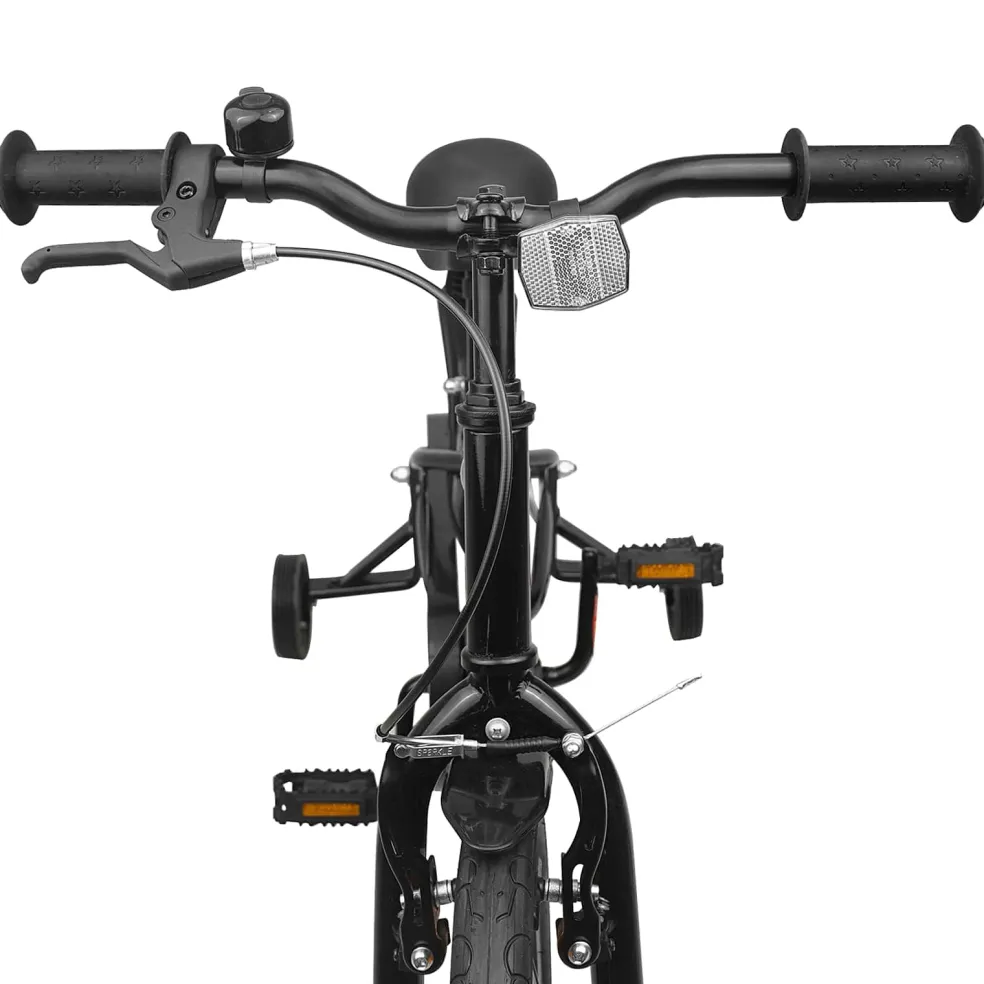 vidaXL Kinderfiets 16 Inch voor 4-6 jaar oud Zwart