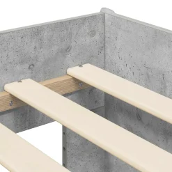 vidaXL Kinder Hoogslaper Betongrijs 80 x 200 cm Bewerkt hout