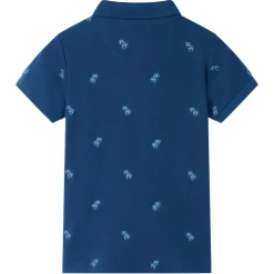 vidaXL Kinderpoloshirt 92 donkerblauw