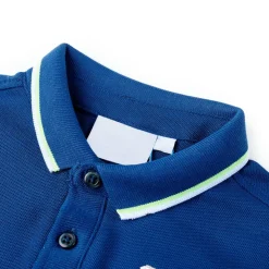 vidaXL Kinderpoloshirt 104 donkerblauw