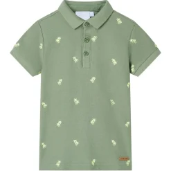vidaXL Kinderpoloshirt 92 kakikleurig