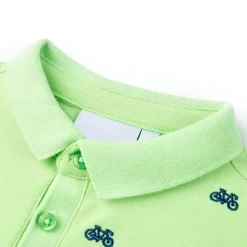 vidaXL Kinderpoloshirt 92 neongroen