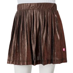 vidaXL Kinderrokje met glitters 92 cognackleurig
