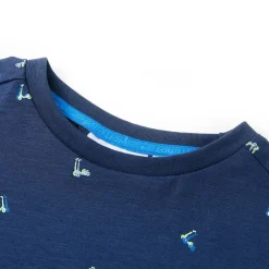 vidaXL Kindershirt 92 donkerblauw
