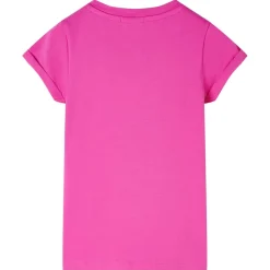 vidaXL Kindershirt 104 donkerroze