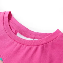 vidaXL Kindershirt 104 donkerroze