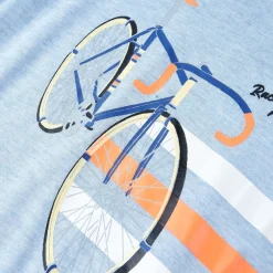vidaXL Kindershirt 104 gemêleerd zachtblauw