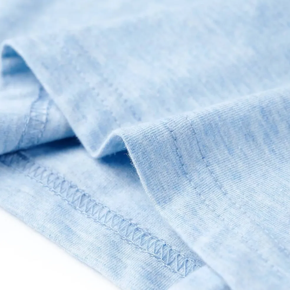 vidaXL Kindershirt 104 gemêleerd zachtblauw