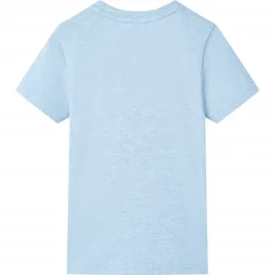 vidaXL Kindershirt 104 gemêleerd zachtblauw