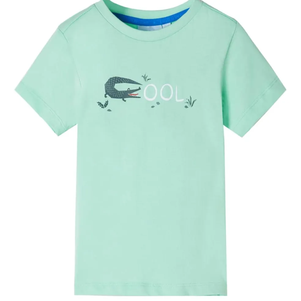 vidaXL Kindershirt met korte mouwen 92 lichtgroen