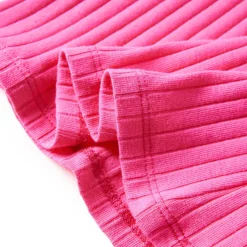 vidaXL Kindershirt met lange mouwen geribd 92 felroze