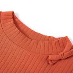 vidaXL Kindershirt met lange mouwen 92 oranjebruin