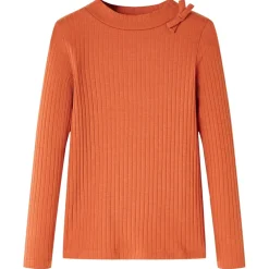 vidaXL Kindershirt met lange mouwen 92 oranjebruin