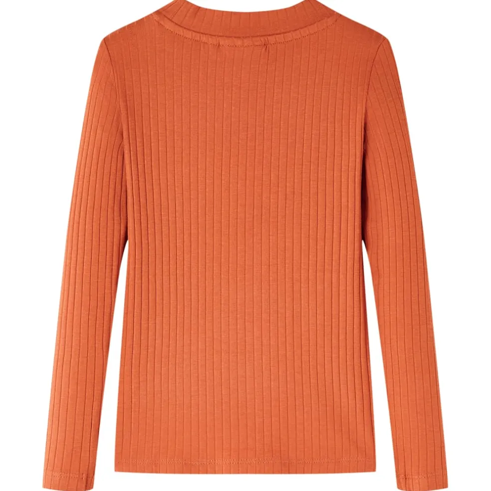 vidaXL Kindershirt met lange mouwen 92 oranjebruin