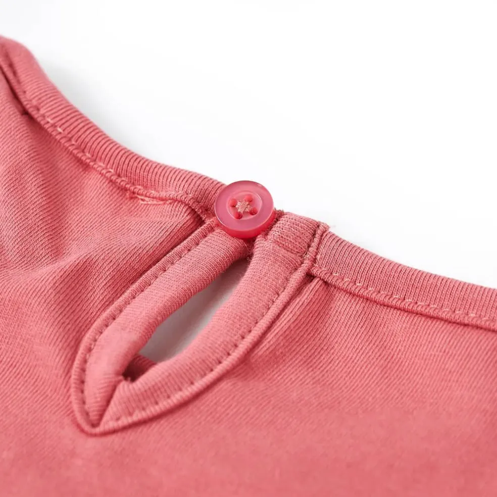 vidaXL Kindershirt met lange mouwen 116 oudroze