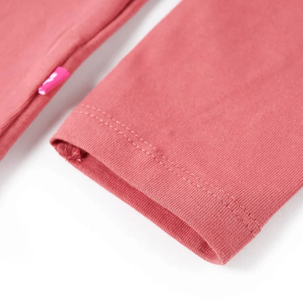vidaXL Kindershirt met lange mouwen 116 oudroze