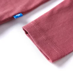 vidaXL Kindershirt met lange mouwen 104 donkerrood