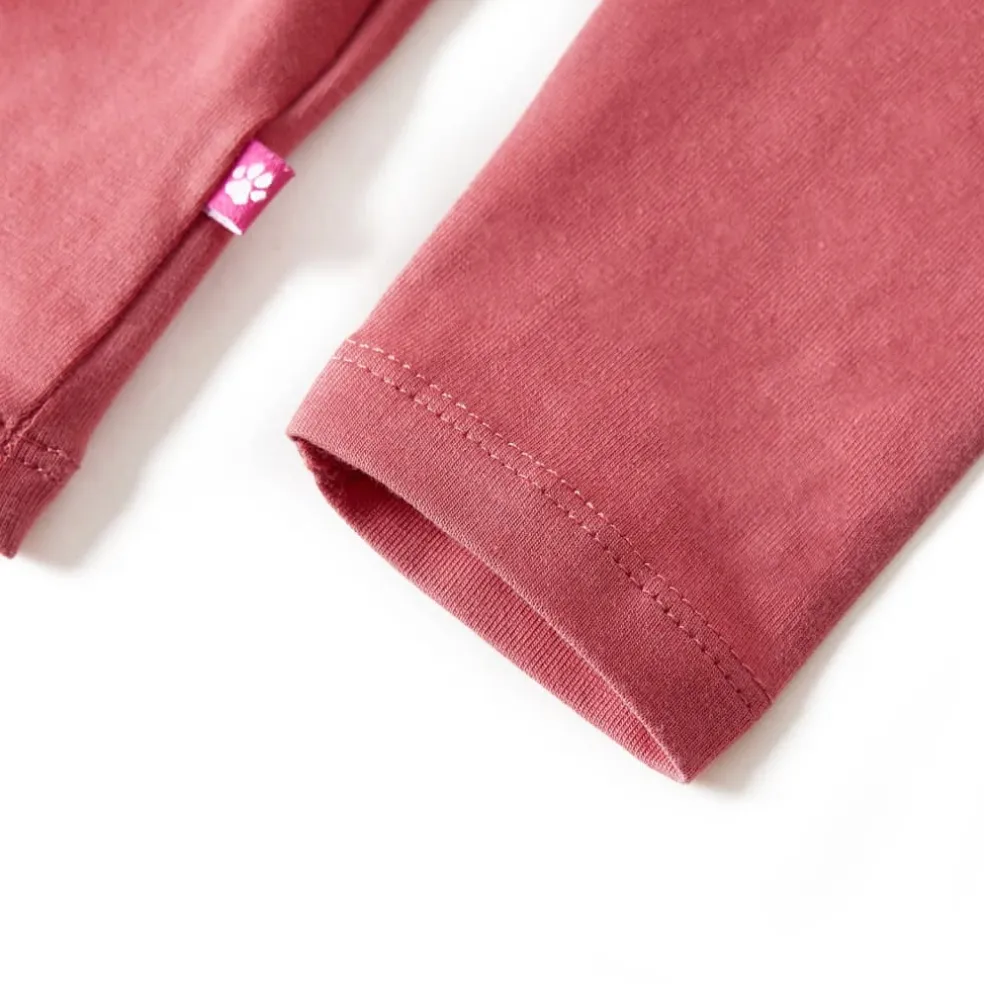 vidaXL Kindershirt met lange mouwen 92 oudroze