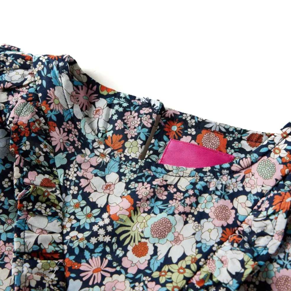 vidaXL Kindershirt met lange mouwen 92 donkerblauw