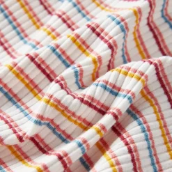 vidaXL Kindershirt met lange mouwen 92 gestreept ecru