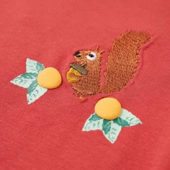 vidaXL Kindershirt met lange mouwen 92 roodbruin