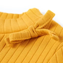 vidaXL Kindershirt met lange mouwen 92 okerkleurig