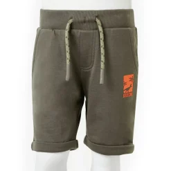 vidaXL Kindershorts met trekkoord 116 donkerkaki