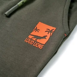 vidaXL Kindershorts met trekkoord 116 donkerkaki