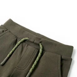 vidaXL Kindershorts met trekkoord 116 donkerkaki