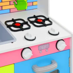 vidaXL Kinderspeelkeuken 80x30x85 cm MDF meerkleurig