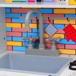 vidaXL Kinderspeelkeuken 80x30x85 cm MDF meerkleurig