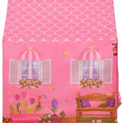 vidaXL Kinderspeeltent met 250 ballen 69x94x104 cm roze