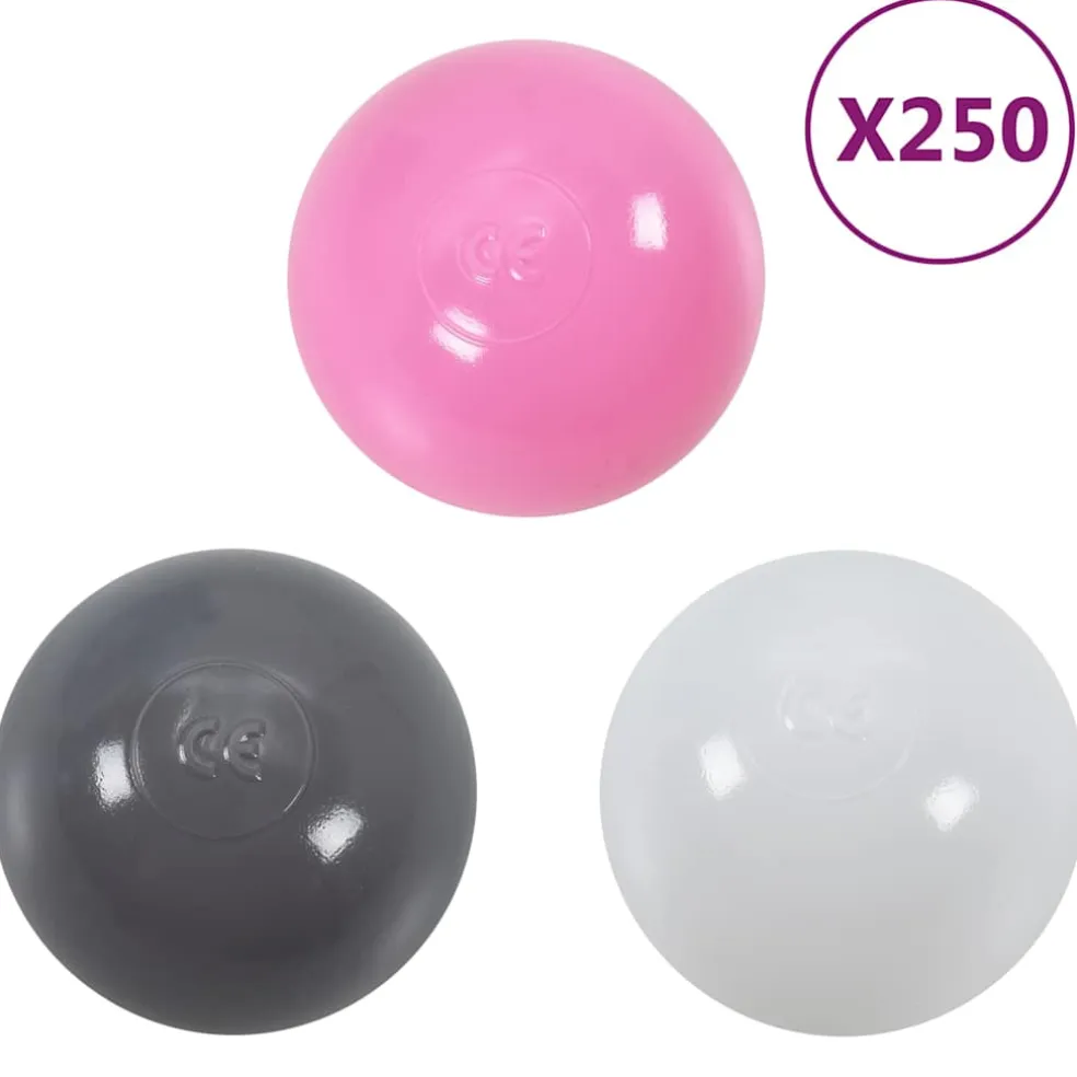 vidaXL Kinderspeeltent met 250 ballen 69x94x104 cm roze
