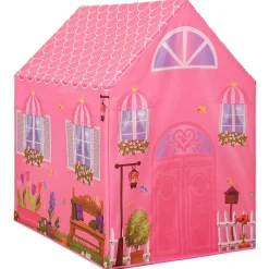 vidaXL Kinderspeeltent met 250 ballen 69x94x104 cm roze