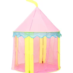 vidaXL Kinderspeeltent met 250 ballen 100x100x127 cm roze