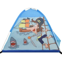 vidaXL Kinderspeeltent met 250 ballen 120x120x90 cm blauw