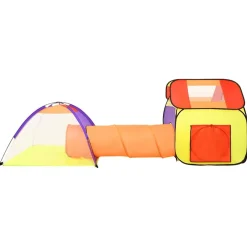 vidaXL Kinderspeeltent met 250 ballen 102x102x82 cm roze