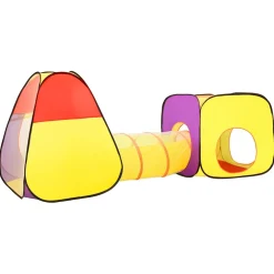 vidaXL Kinderspeeltent met 250 ballen 255x80x100 cm meerkleurig